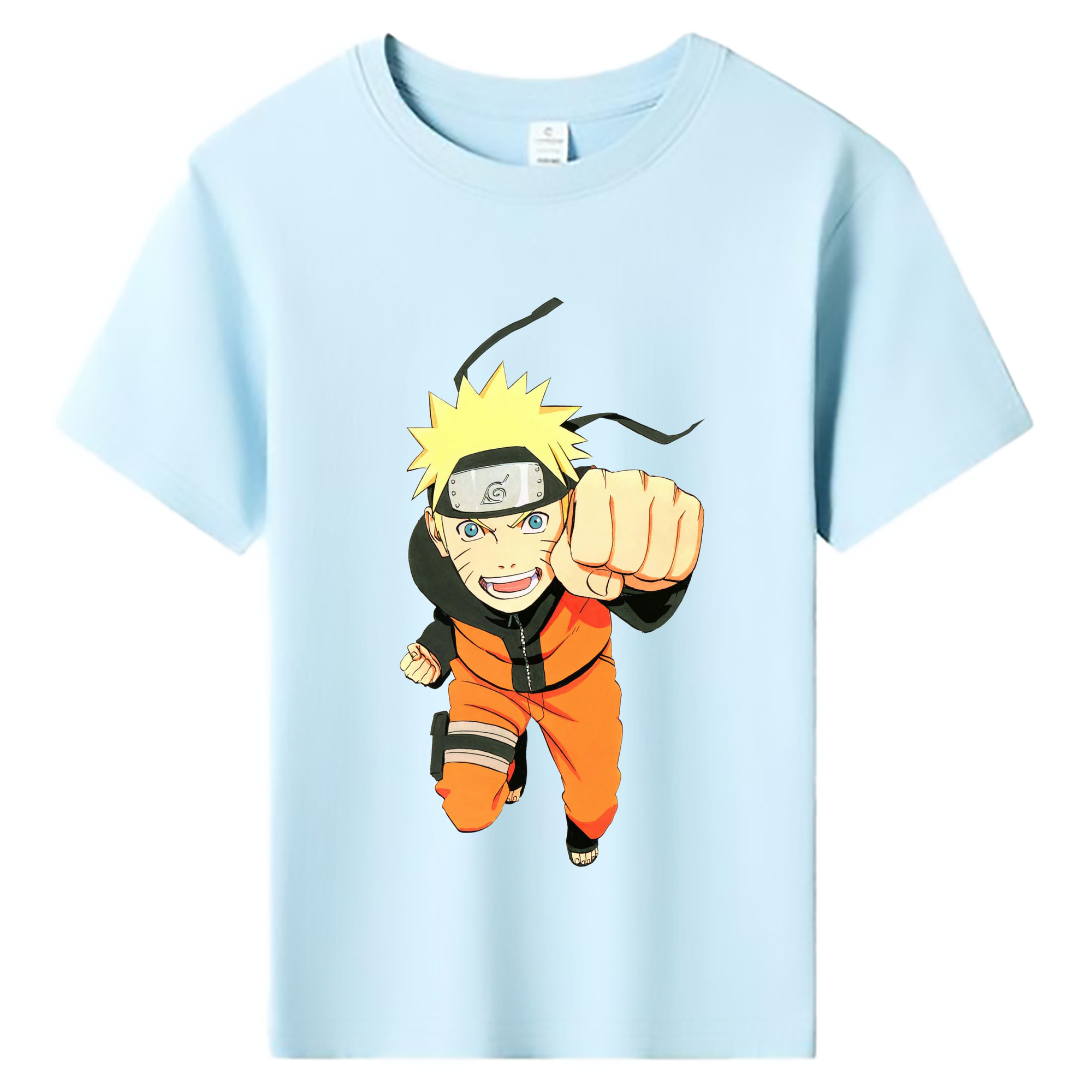 （画像用） NARUTO -ナルト- うずまき ナルト Uzumaki Naruto 綿100％キッズTシャツ（フロントプリント）